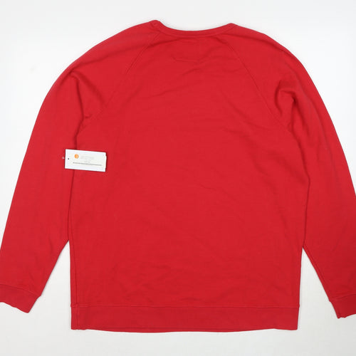 Barry's Mens Red Cotton Pullover Sweatshirt Size XL