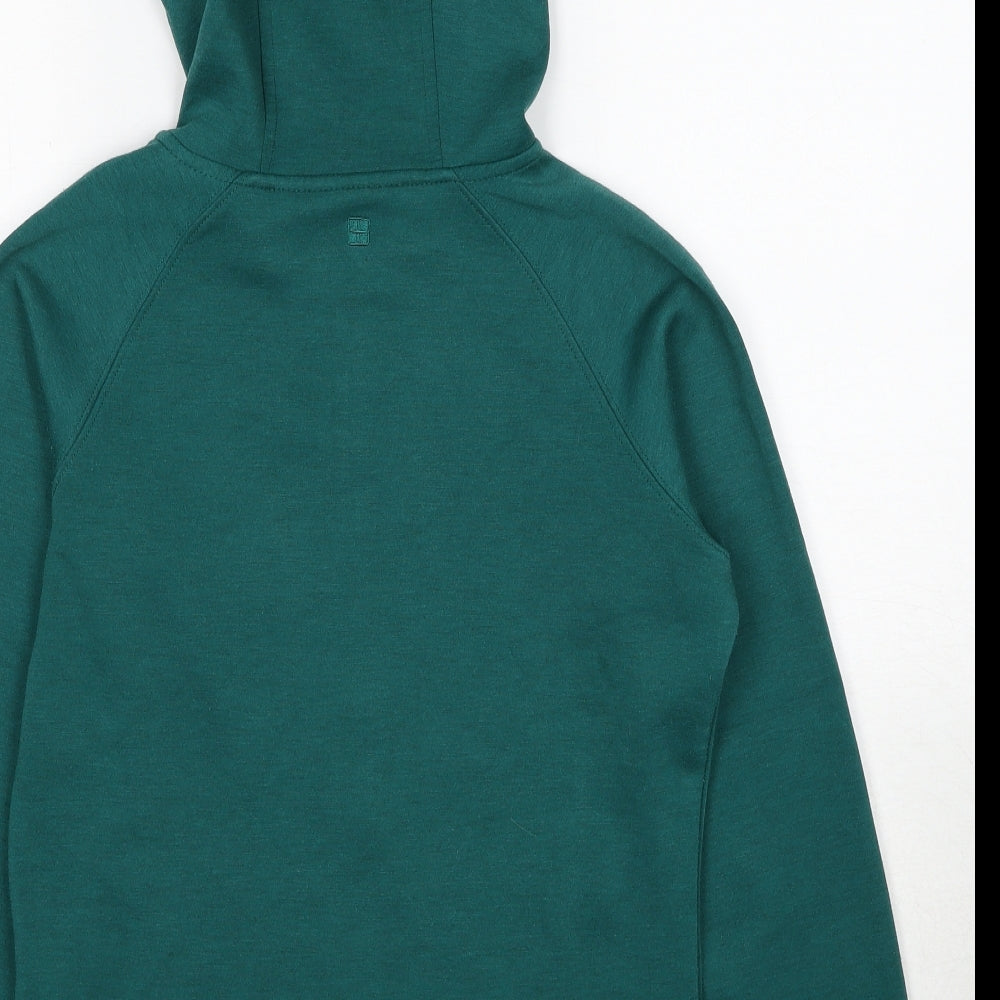 Mountain Warehouse Womens Green Polyester Full Zip Hoodie Size 10 Zip