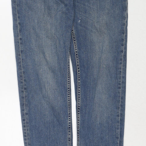 ASOS Mens Blue Cotton Skinny Jeans Size 30 in L36 in Regular Zip