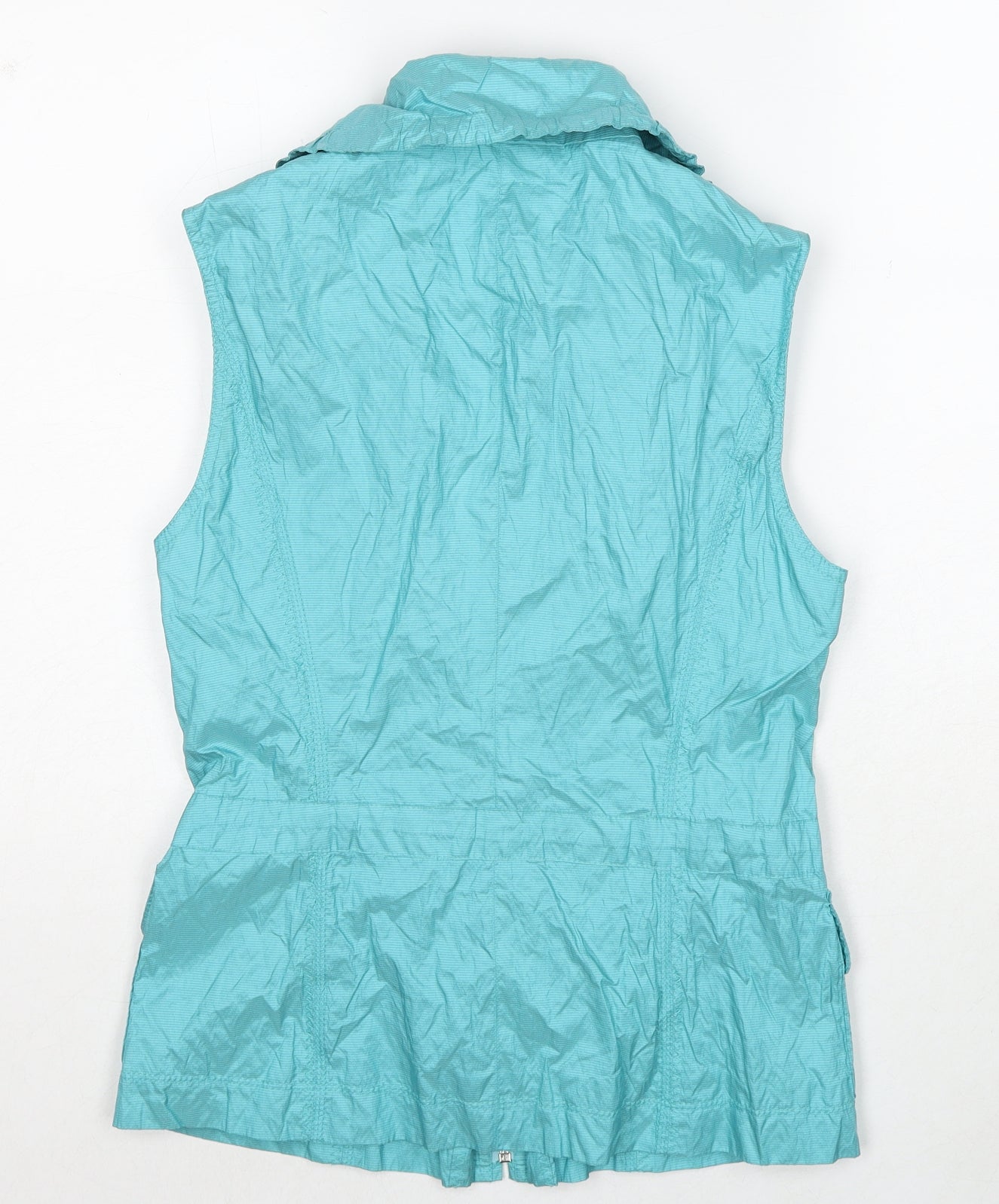 Gerry Weber Womens Blue Gilet Jacket Size 12 Zip