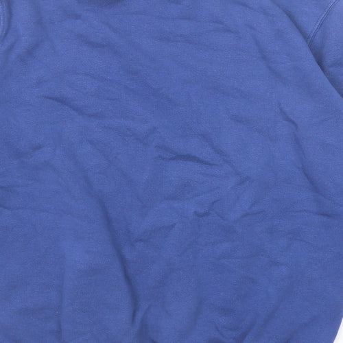Cotton Traders Mens Blue Cotton Pullover Sweatshirt Size M