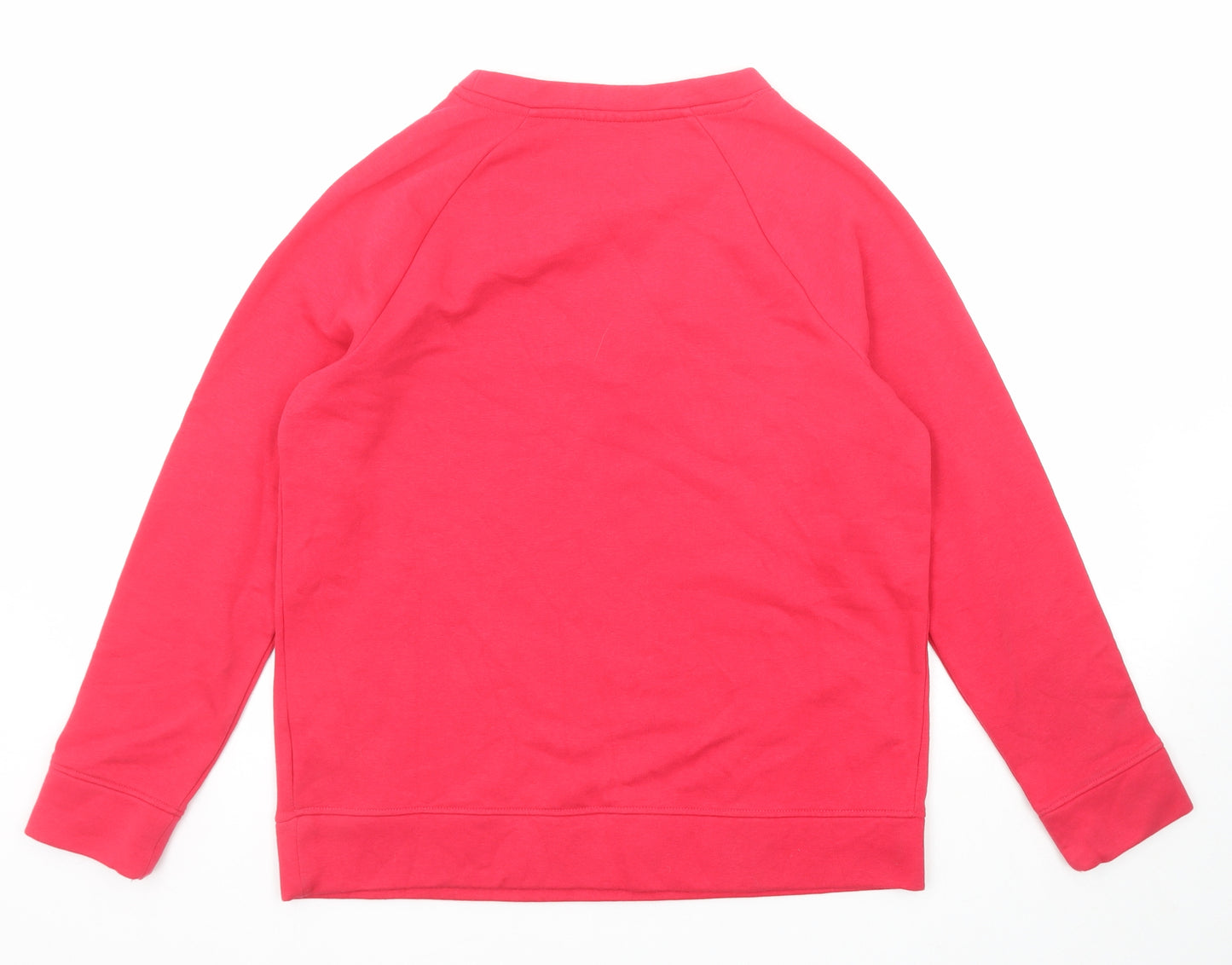bonprix Womens Pink Cotton Pullover Sweatshirt Size S Pullover