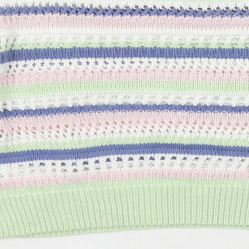 H&M Girls Multicoloured Round Neck Cotton Pullover Jumper Size 10-11 Years Pullover - Size 10-12 years