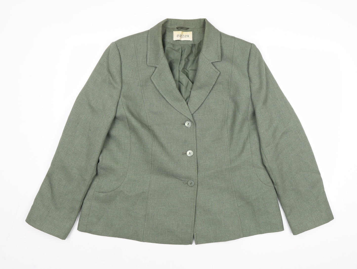 Eastex Womens Green Jacket Blazer Size 16