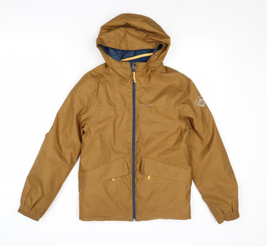 Quechua Boys Brown Windbreaker Jacket Size 10-11 Years Zip