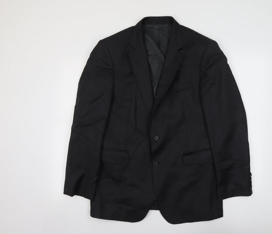 Jaeger Mens Grey Wool Jacket Suit Jacket Size M Regular