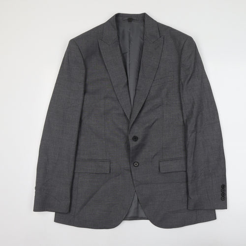 Marks and Spencer Mens Grey Polyester Jacket Suit Jacket Size XL Regular