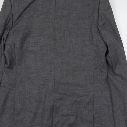 Marks and Spencer Mens Grey Polyester Jacket Suit Jacket Size XL Regular