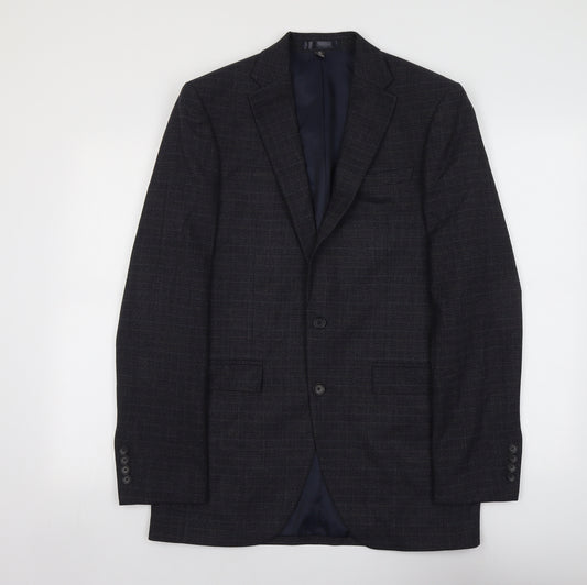 Marks and Spencer Mens Blue Polyester Jacket Suit Jacket Size M Regular