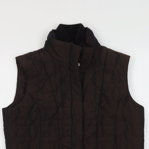 Alex & Co Womens Brown Gilet Jacket Size 10 Zip