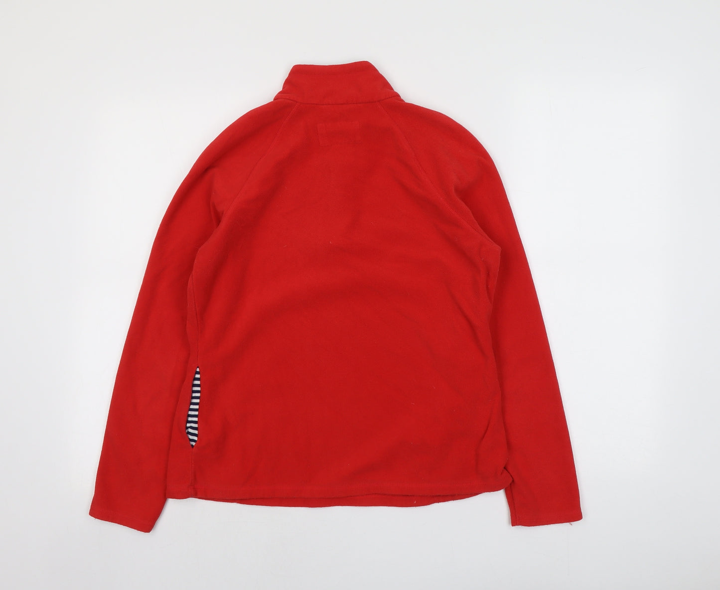 Marks and Spencer Womens Red Polyester Pullover Sweatshirt Size 12 Zip