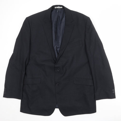 Burton Mens Black Polyester Jacket Suit Jacket Size 46 Regular