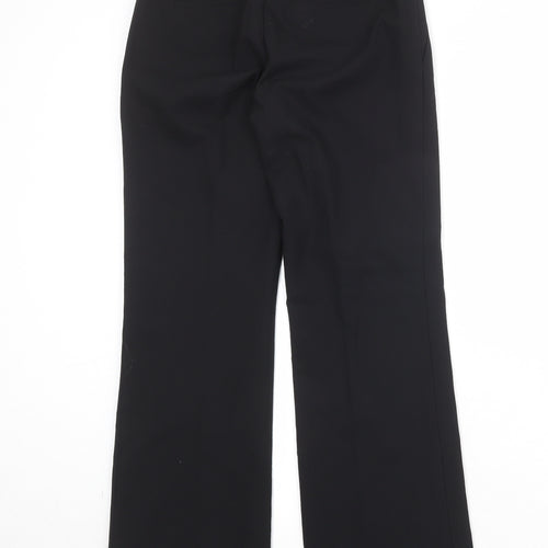 Banana Republic Womens Black Cotton Trousers Size 29 in Regular Zip