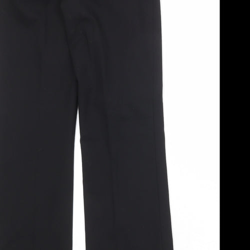 Banana Republic Womens Black Cotton Trousers Size 29 in Regular Zip