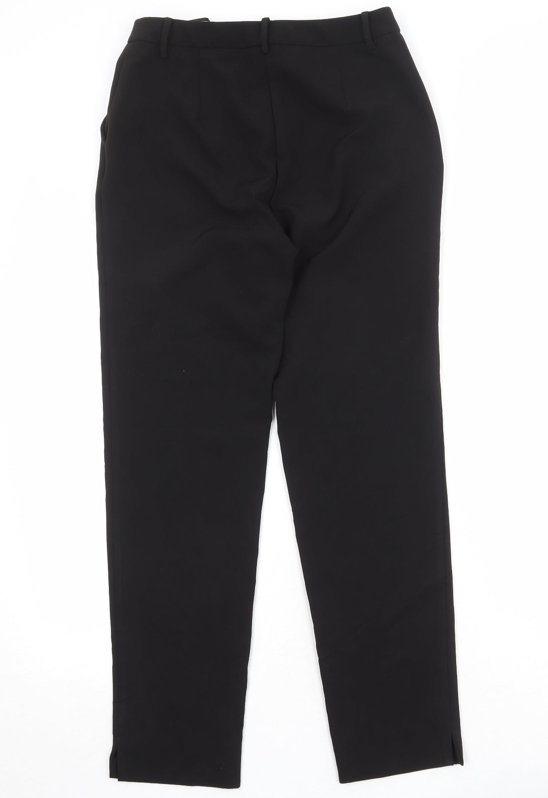 Warehouse Womens Black Polyester Trousers Size 10 Regular Zip