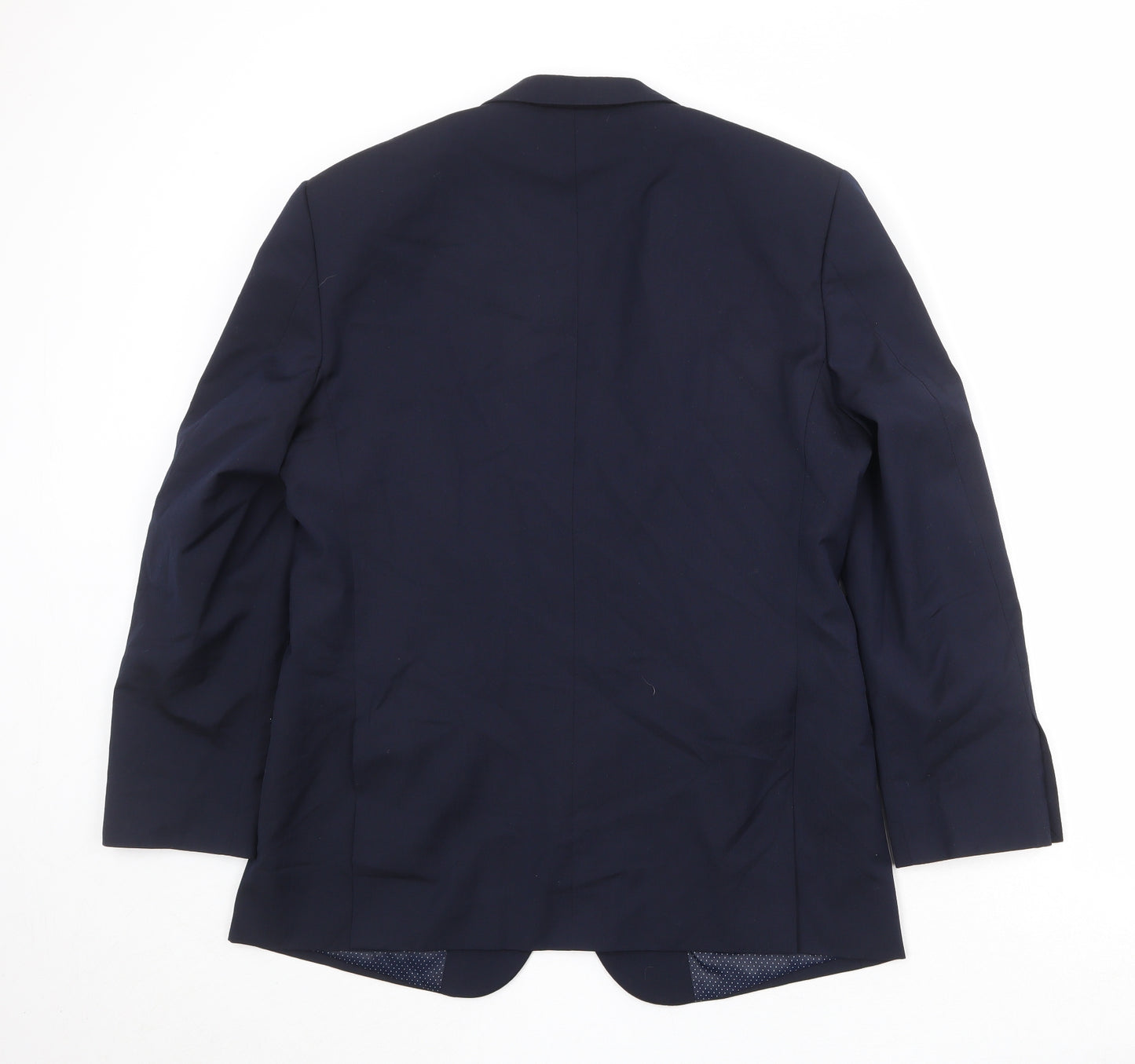 Skopes Mens Blue Polyester Jacket Suit Jacket Size 40 Regular