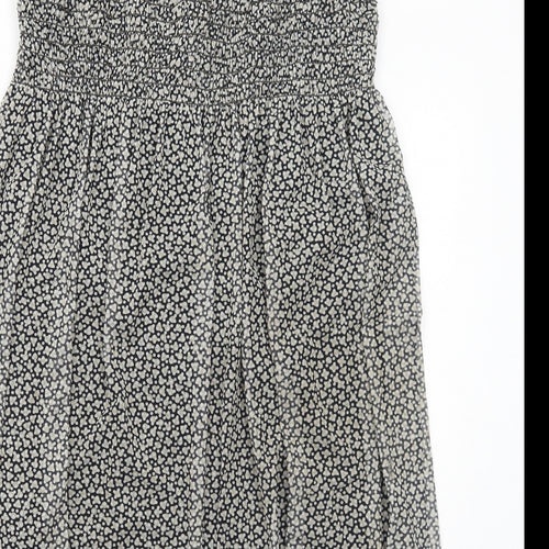 Max Studio Womens Black Geometric Polyester Peasant Skirt Size L