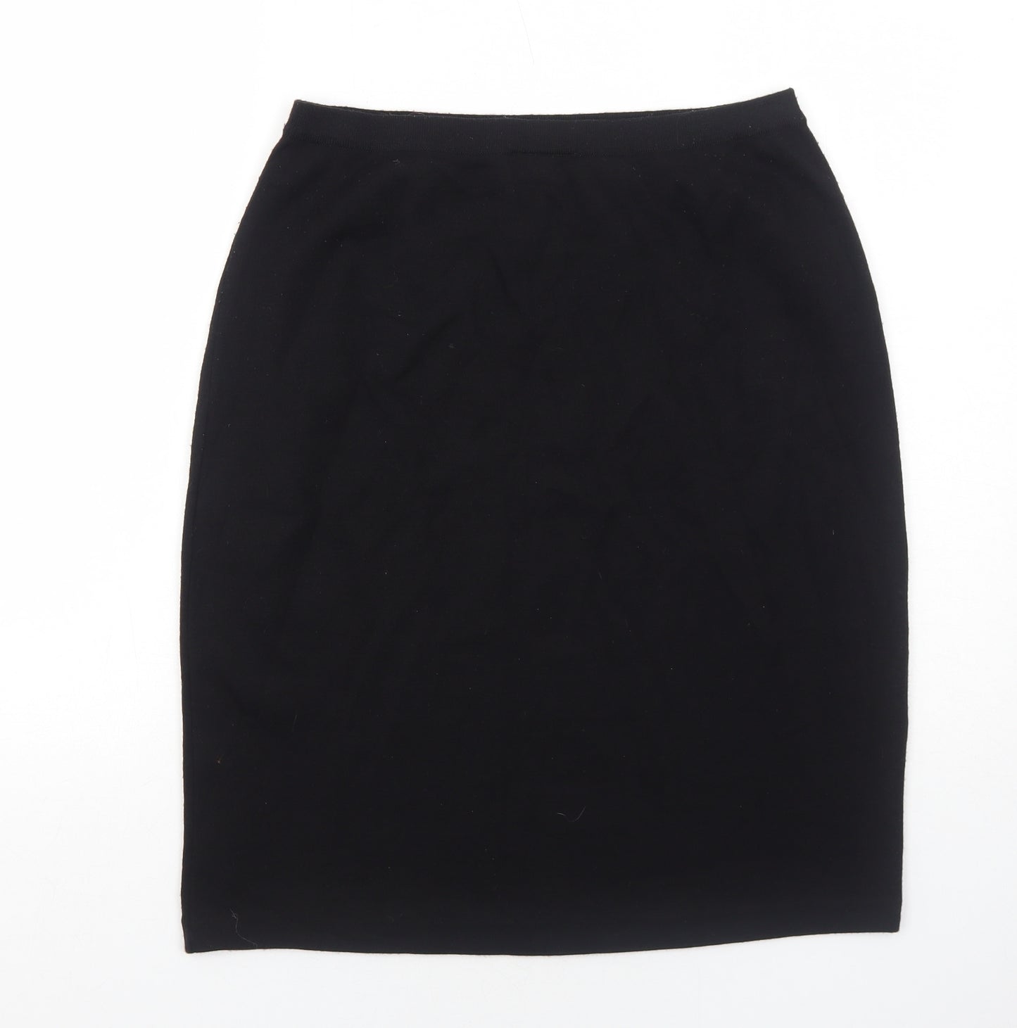 Liz Claiborne Womens Black Acrylic Straight & Pencil Skirt Size M