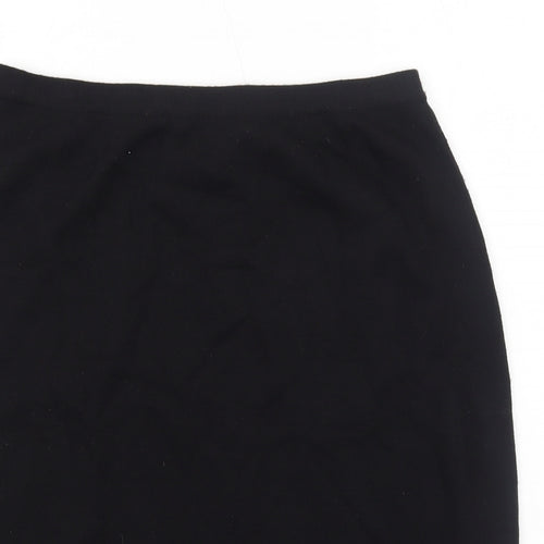 Liz Claiborne Womens Black Acrylic Straight & Pencil Skirt Size M
