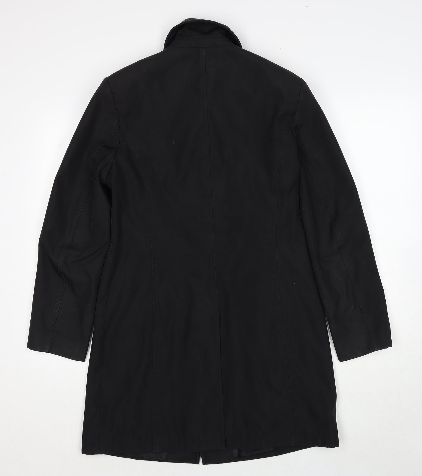 Principles Womens Black Overcoat Coat Size 10 Snap