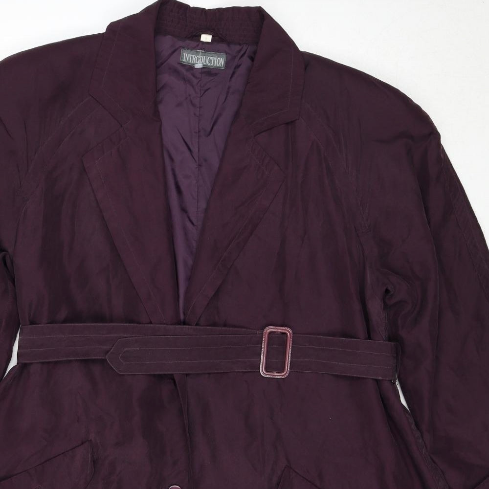 Introduction Womens Purple Jacket Size M Button
