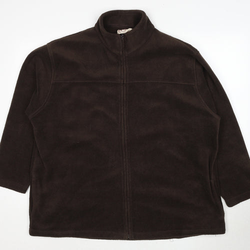 EWM Womens Brown Jacket Size 22 Zip - Size 22-24