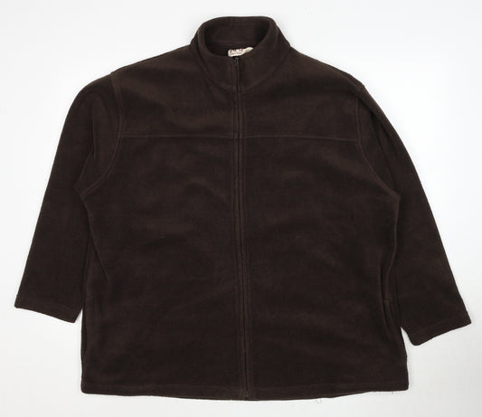 EWM Womens Brown Jacket Size 22 Zip - Size 22-24