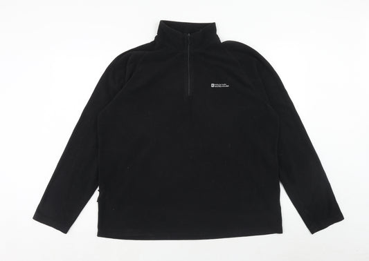 Mountain Warehouse Mens Black Polyester Pullover Sweatshirt Size XL