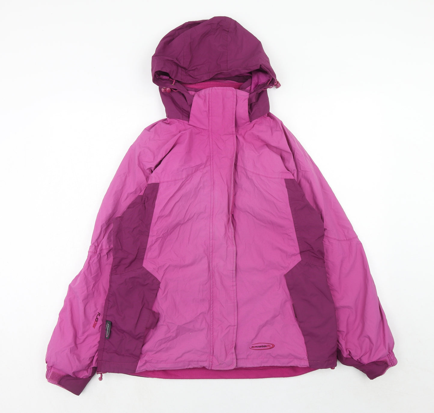 Mountain Life Womens Purple Geometric Jacket Size 14 Zip