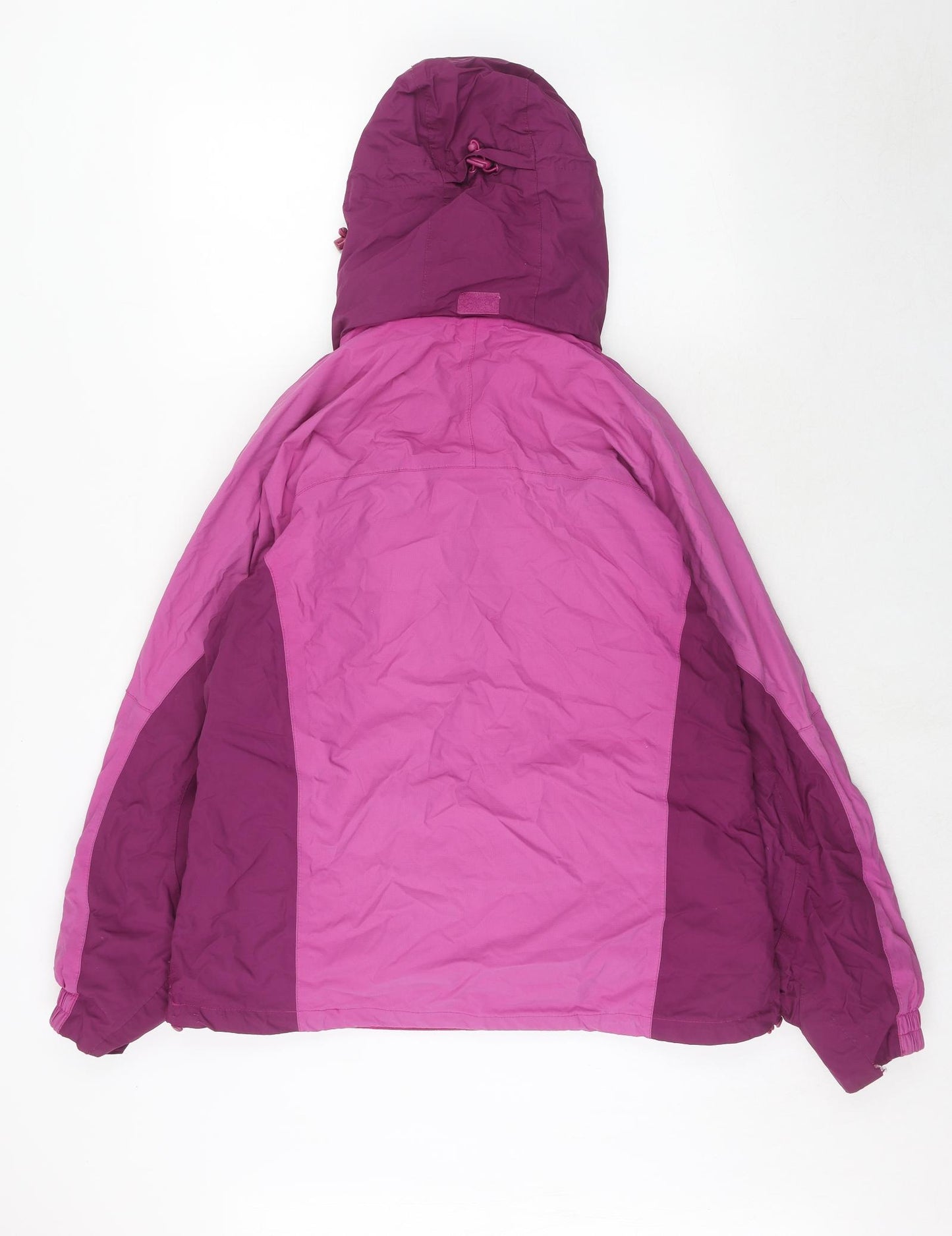Mountain Life Womens Purple Geometric Jacket Size 14 Zip
