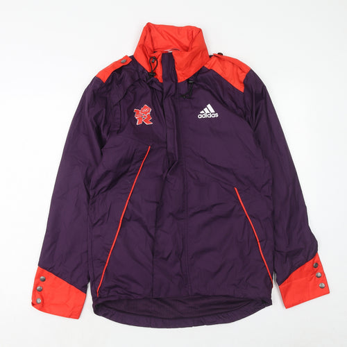 adidas Womens Purple Windbreaker Jacket Size XS Zip - Olympics 2012 London