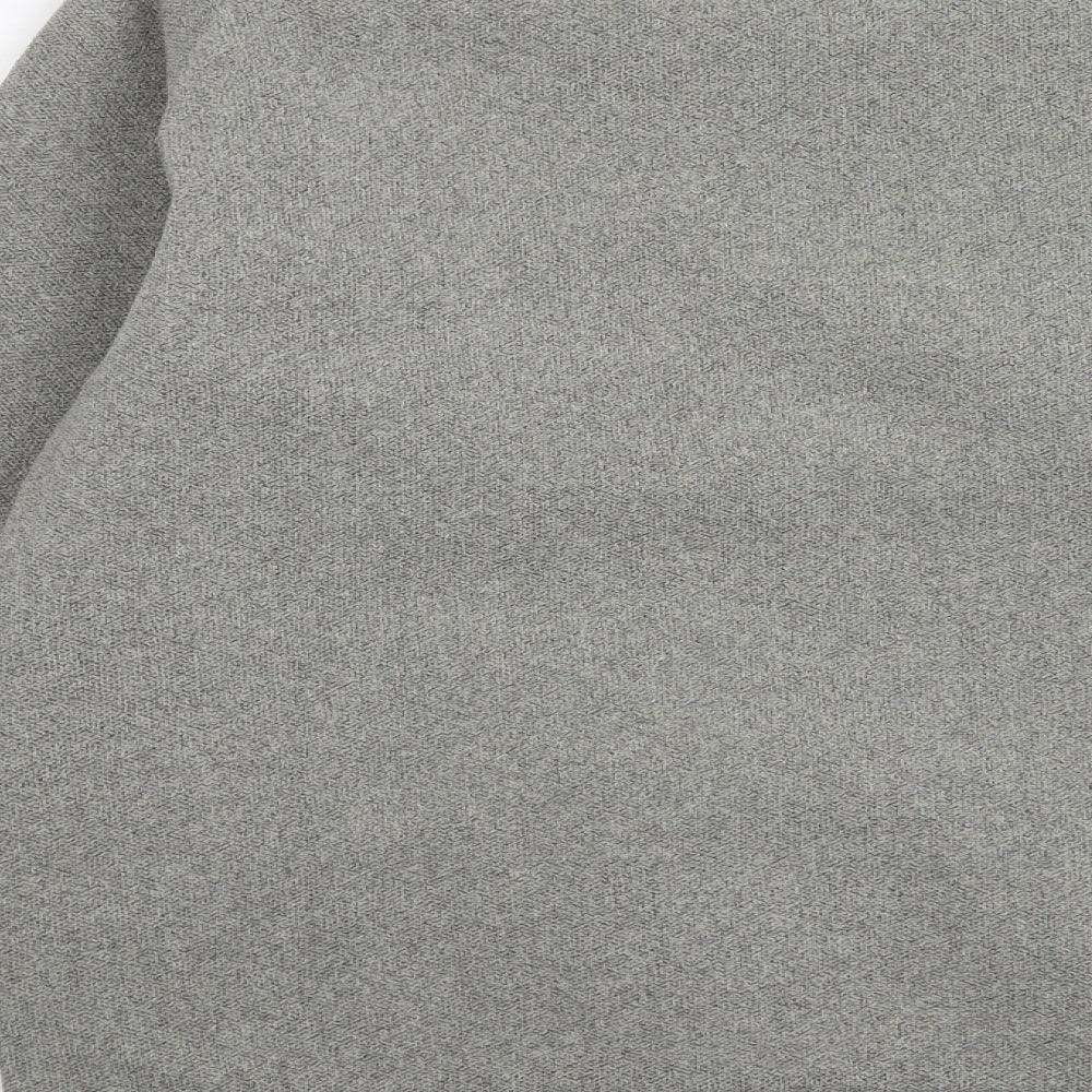 Maine Mens Grey Polyester Pullover Sweatshirt Size M