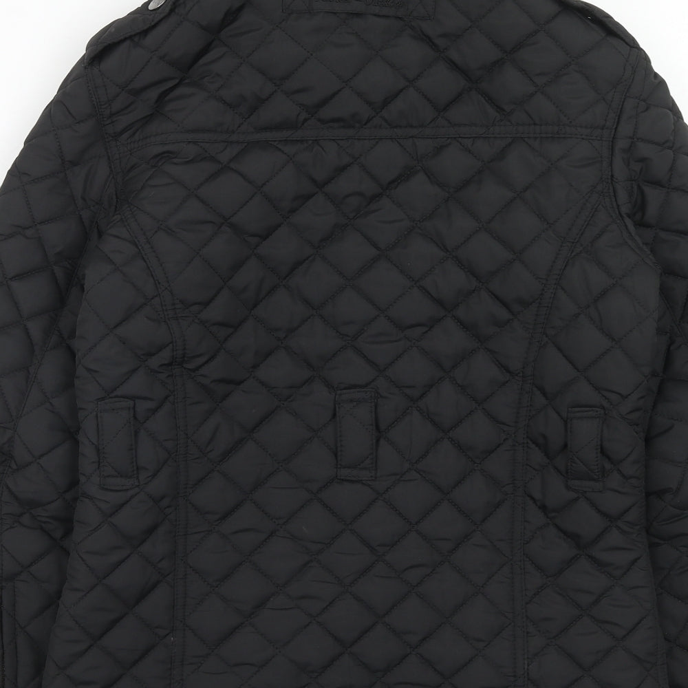 Hunter Outdoor Womens Black Quilted Jacket Size 8 Zip