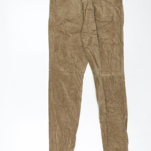 Uniqlo Womens Brown Cotton Trousers Size 24 in Regular
