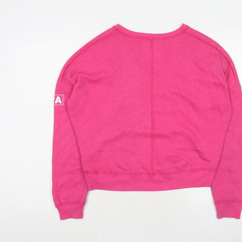 Hollister Womens Pink Cotton Pullover Sweatshirt Size XS Pullover