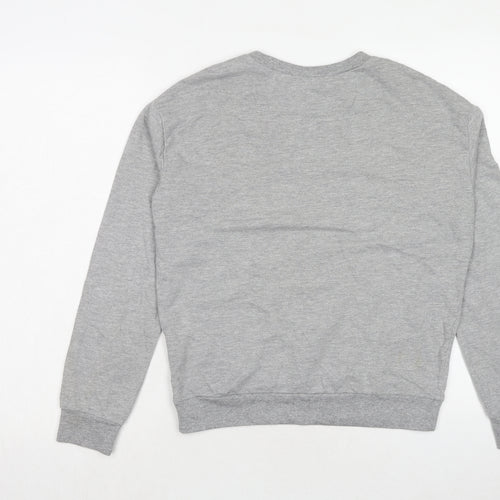 H&M Womens Grey Cotton Pullover Sweatshirt Size S Pullover - Superior