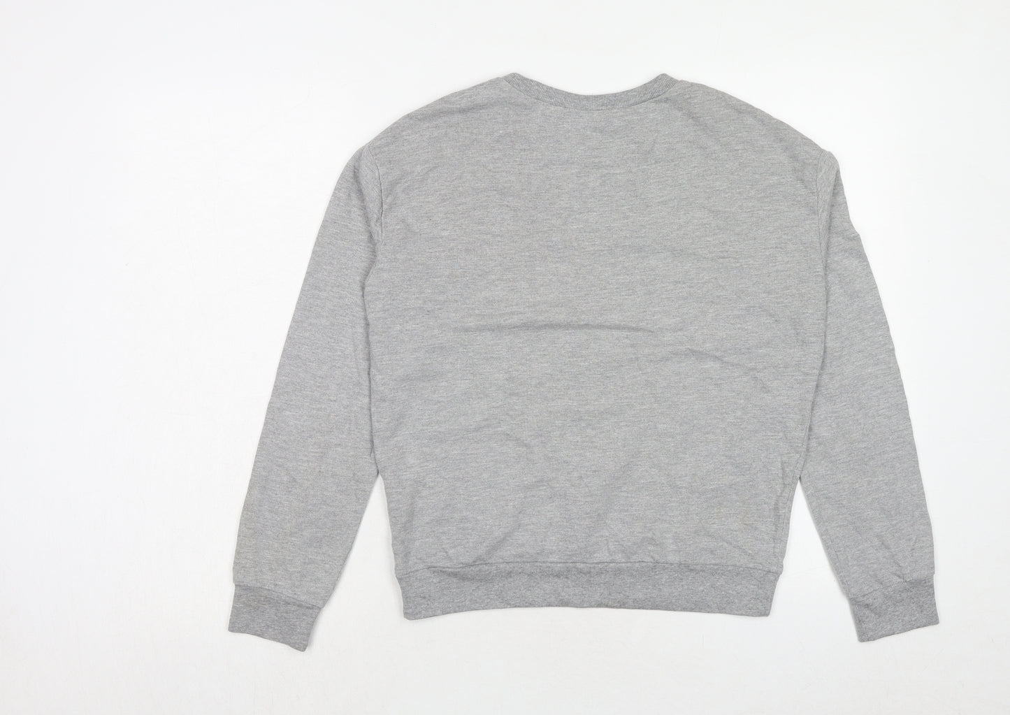 H&M Womens Grey Cotton Pullover Sweatshirt Size S Pullover - Superior