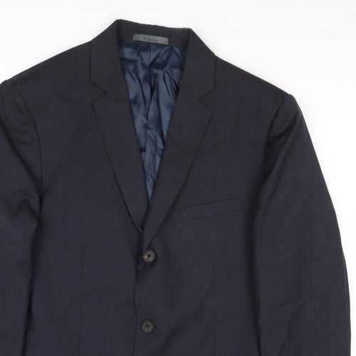 Calvin Klein Mens Blue Wool Jacket Suit Jacket Size 38 Regular