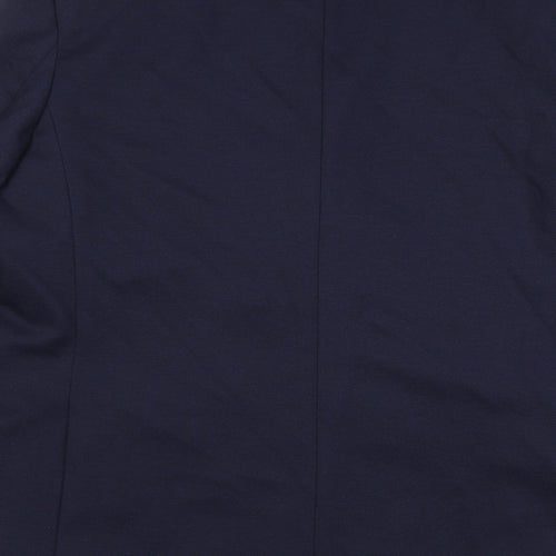 Marks and Spencer Mens Blue Polyamide Jacket Suit Jacket Size 46 Regular