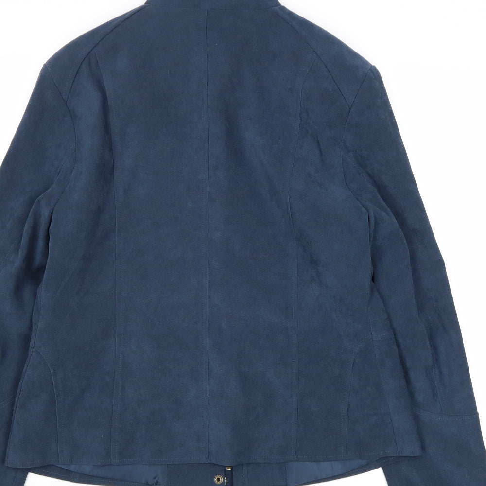 Alexara Womens Blue Jacket Size M Zip