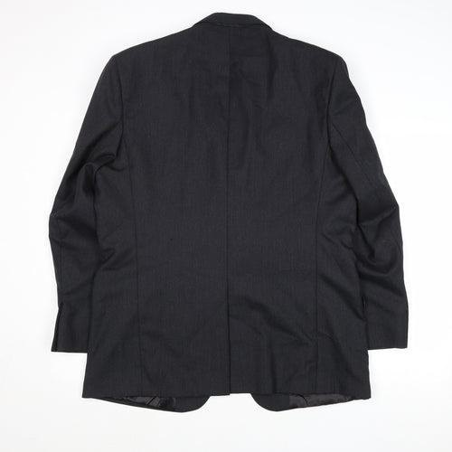 Valted Mens Grey Wool Jacket Suit Jacket Size 44 Regular