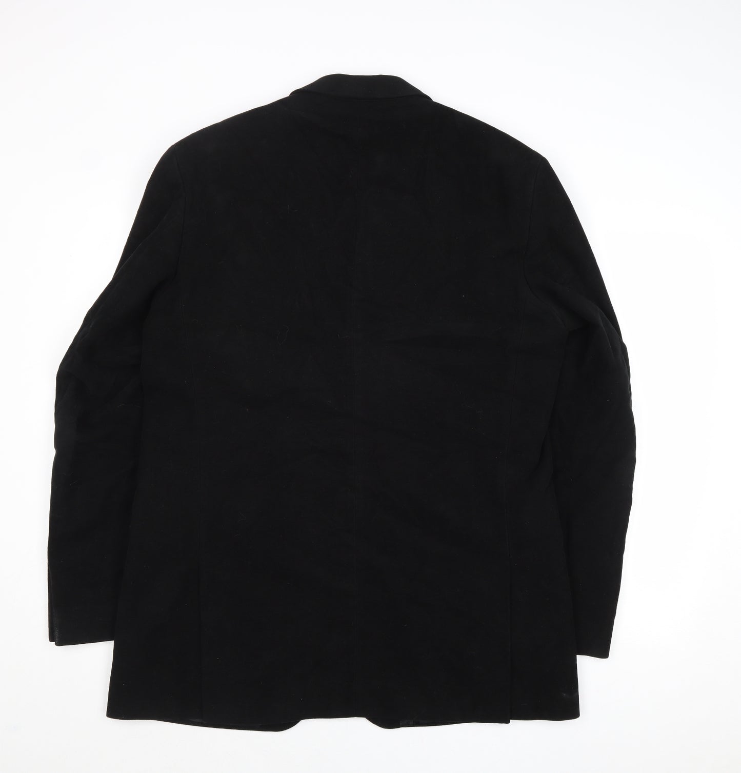 Racing Green Mens Black Cotton Jacket Suit Jacket Size 40 Regular