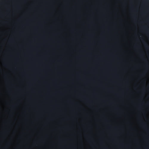 H&M Mens Blue Polyester Jacket Suit Jacket Size M Regular