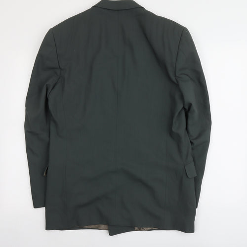 Jaeger Mens Green Wool Jacket Suit Jacket Size XL Regular