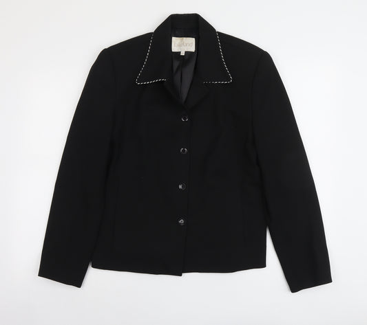 Lakeland Womens Black Polyester Jacket Blazer Size 14