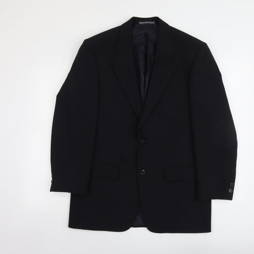 Greenwoods Mens Blue Polyester Jacket Suit Jacket Size M Regular