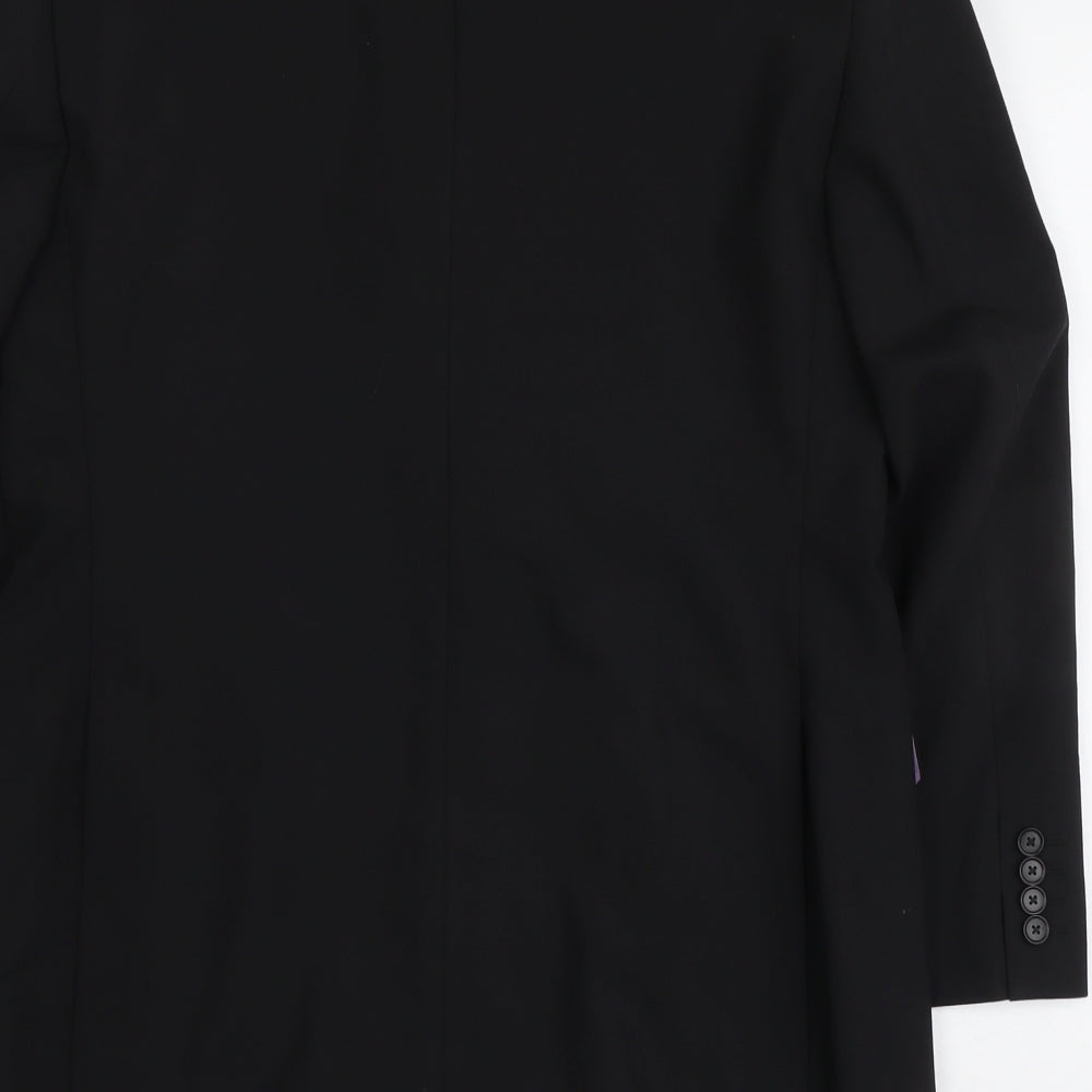 Greenwoods Mens Black Polyester Jacket Suit Jacket Size L Regular