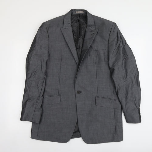 Jasper Conran Mens Grey Viscose Jacket Suit Jacket Size L Regular