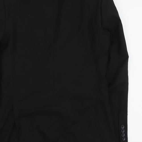Marks and Spencer Mens Black Polyester Jacket Suit Jacket Size S Regular