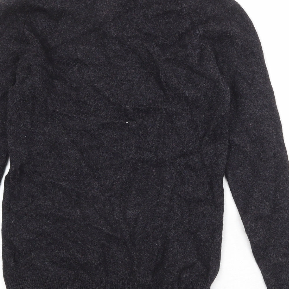 NEXT Mens Black Roll Neck Wool Pullover Jumper Size M Long Sleeve